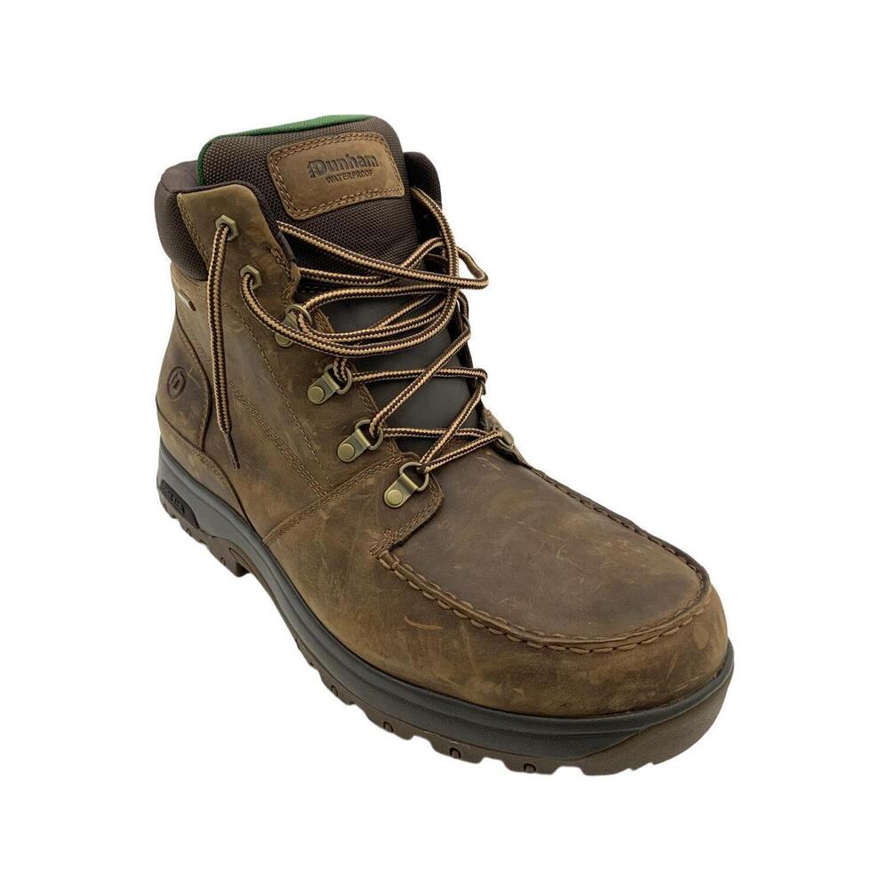 Dunham Men's 8000 Works Moc Toe Boot Brown - Extra Wide